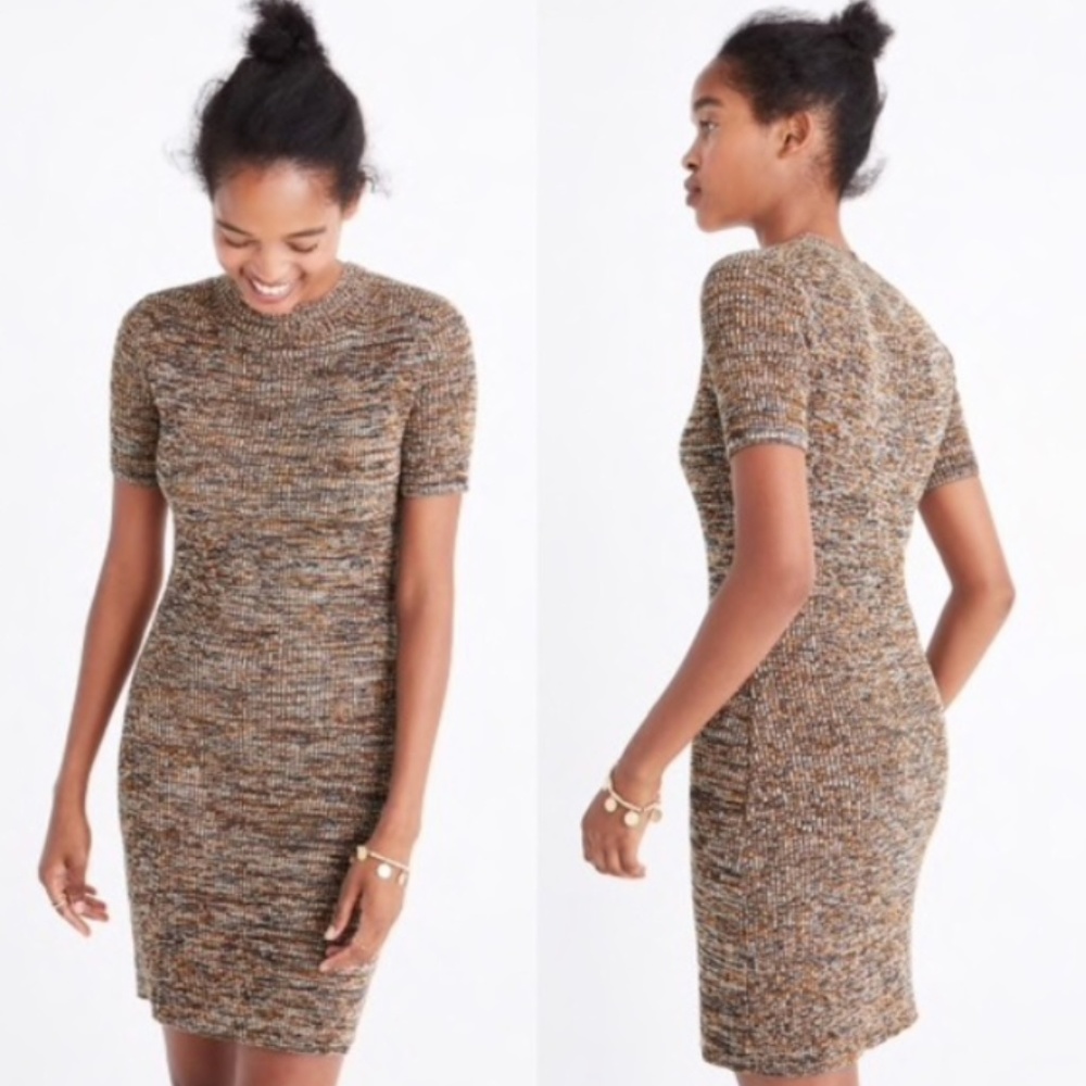 Madewell Mockneck Sweater Dress